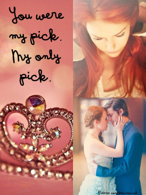 You were my pick. My only pick.