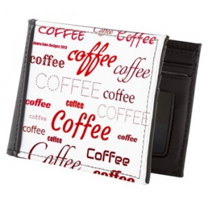 Magic Coffee Fonts Mens Wallet