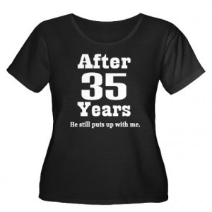 35th Anniversary Funny Quote Women's Plus Size Sco