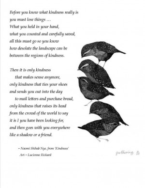 Naomi Shihab Nye, from ‘Kindness’ with art: Gathering ~ Lucienne ...