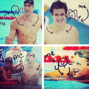 olympic swimmers funny me pictures