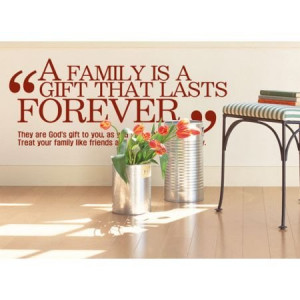 ... decals quote a family is a gift that lasts forever quotes wall decals