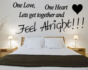 Bob-Marley-One-Love-One-Heart-Quote-Wall-Art-Removable-Vinyl-Wall ...