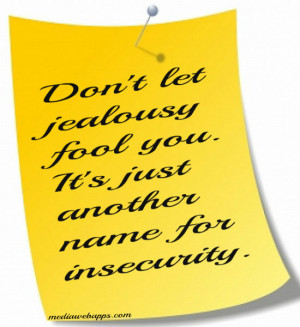 quotes on jealousy and insecurity