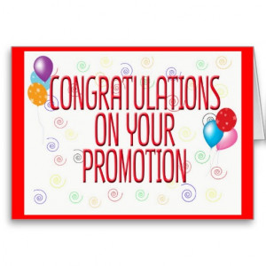 ... on promotion – Congratulations for job promotion 2014