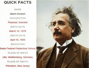 Some Famous QUOTES From Albert Einstein --