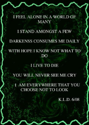 Feel Alone In A World Of Many……