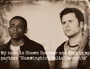 Shawn Spencer and this is my partner 