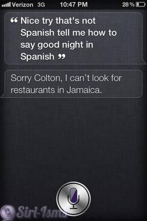 tell me how to say good night in spanish funny siri sayings