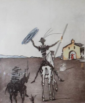 Salvador Dali Impossible Dream, From The Don Quixote Series 1980