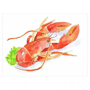 CafePress > Wall Art > Posters > Lobster Poster