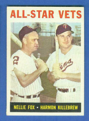 ... Topps #.81 'All-Star Vets' (Nellie Fox/Harmon Killebrew) Baseball card