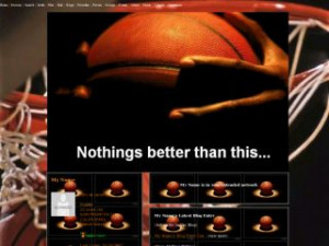 Inspirational Basketball Quotes - Basketball MySpace Layout Preview