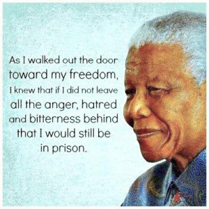 As I walked out the door toward the gate that would lead to my freedom ...