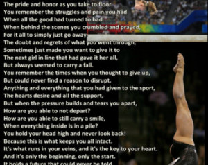 Gymnastics Poster Shawn Johnson Cha mpion Poem Olympic Gymnast Quote ...
