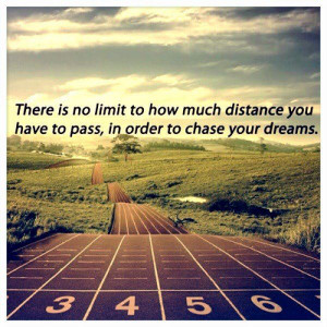 There is no limit to how much distance you have to pass, in order to ...