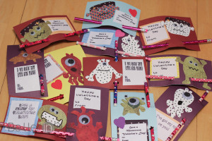 Monster Valentine’s Day Cards Craft Tutorial #Printables