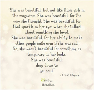 in the magazines. She was beautiful, for the way she thought. She ...