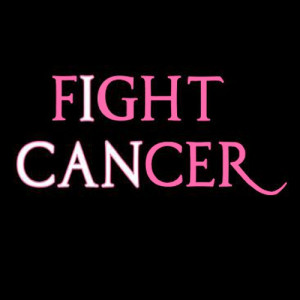 three inspirational phrases – “I Can” in white, “Fight Cancer ...