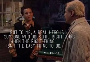World- Mr. Feeny wisdom! #quotes #90s: Inspiration, Mr Feeny Quotes ...