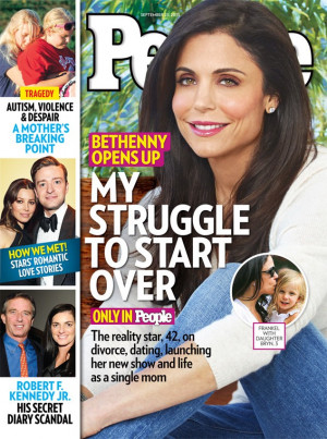 Bethenny Frankel on the cover of People magazine's September issue ...
