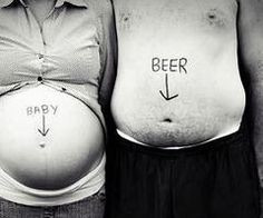 Funny baby bump picture!