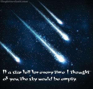 Beautiful Romantic Sayings And Pictures Of Stars Falling