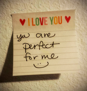 You Are Perfect For Me