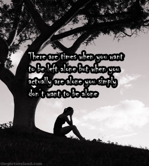 True Sayings About Wanted To Be Alone With Girl Sitting Under The Tree ...