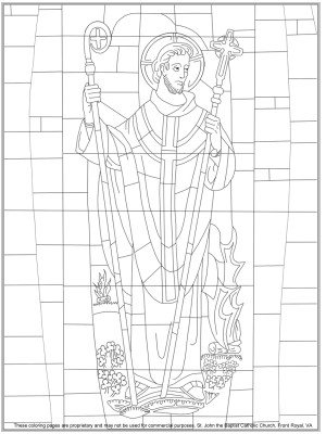 Saint Francis Of Assisi Coloring Page Free