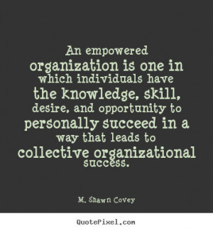 your own picture quotes about success - An empowered organization ...