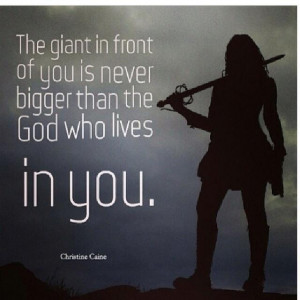never bigger than the god who lives within you greater is he that is ...