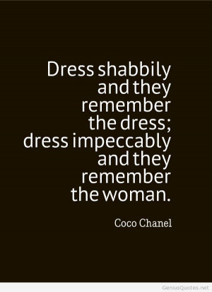 Coco Chanel about woman