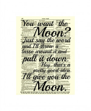 lasso the moon it s a wonderful life quote by reimaginationprints $ 10 ...