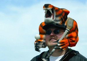 Tiger Woods Fans Dressed as Tigers