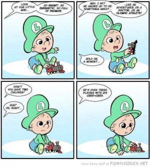 baby luigi comic mario nintendo gaming funny pics pictures pic picture ...