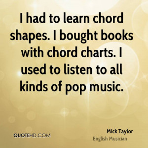 had to learn chord shapes. I bought books with chord charts. I used ...