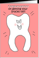 Congratulations On Getting Your Braces Off Whimsical Happy Paper Card ...