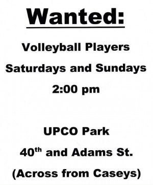 every saturday and sunday clean and sober volleyball rain or shine