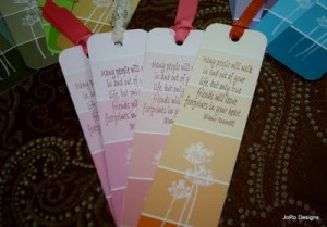 Inspirational Paint Chip Bookmarks by jos2ndact #Paint_Chip #Bookmark
