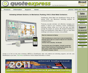 quotesoft.com: QuoteExpress Cost & Labor Estimating Software for Sheet ...