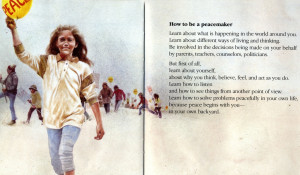 Katherine Scholes. Peace Begins With You . Ill. Robert Ingpen. Boston ...