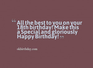 18 year old birthday quotes