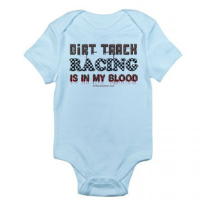 Auto Gifts > Auto Baby > Dirt Track Racing Blood Infant Bodysuit