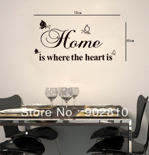... is Wall Quote Saying Art Mural DIY Wall Decals Stencils for Decoration