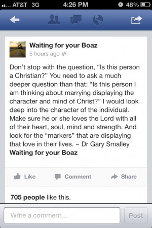 Waiting for your boaz
