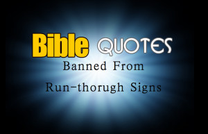 Bible Quotes Banned