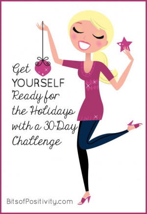 Get YOURSELF Ready for the Holidays with a 30-Day Challenge