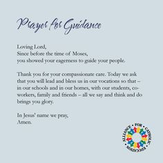 Prayer for Guidance as Teachers #CSW2014