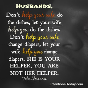 ... woman as she humbly goes about the task of lifting her husband up